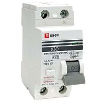 Выключатель дифференциального тока (УЗО) 2п 63А 30мА тип AC (электр.) | код. elcb-2-63-30-e | EKF